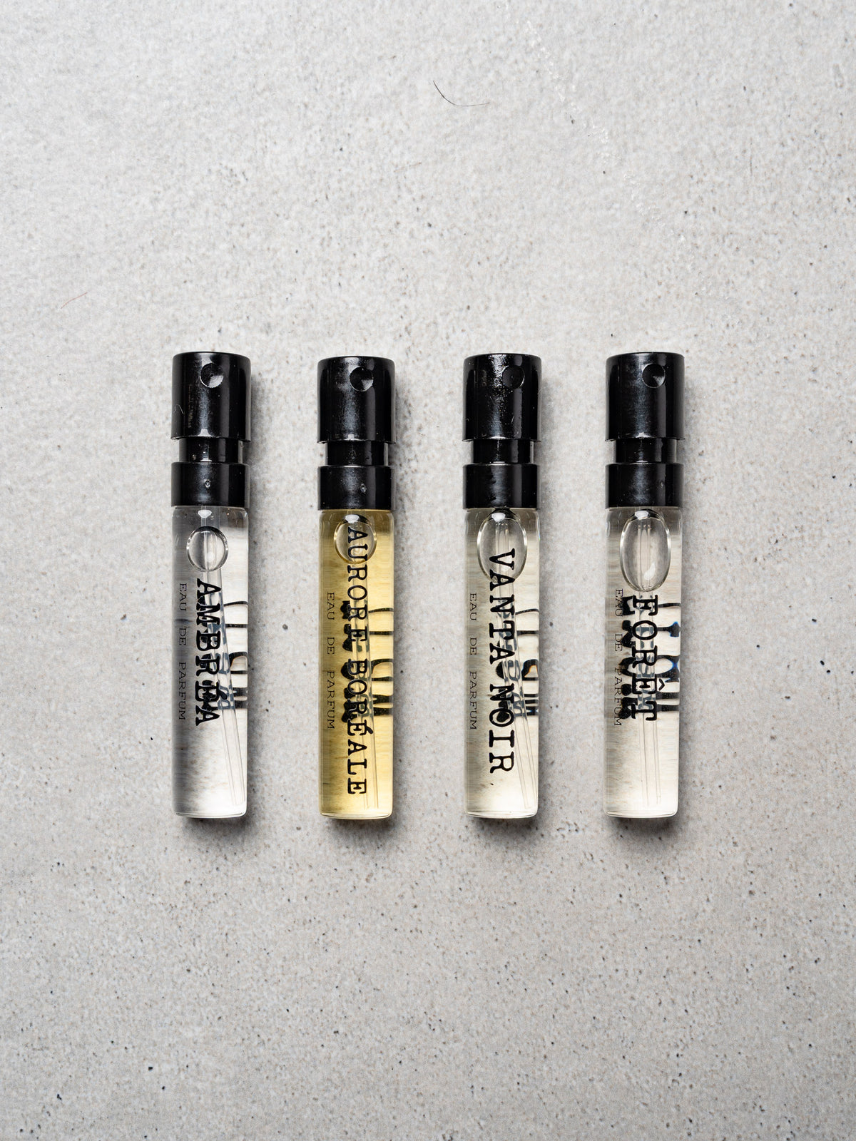 7Raw Discovery Ritual, four 2 ml eau de parfum vials